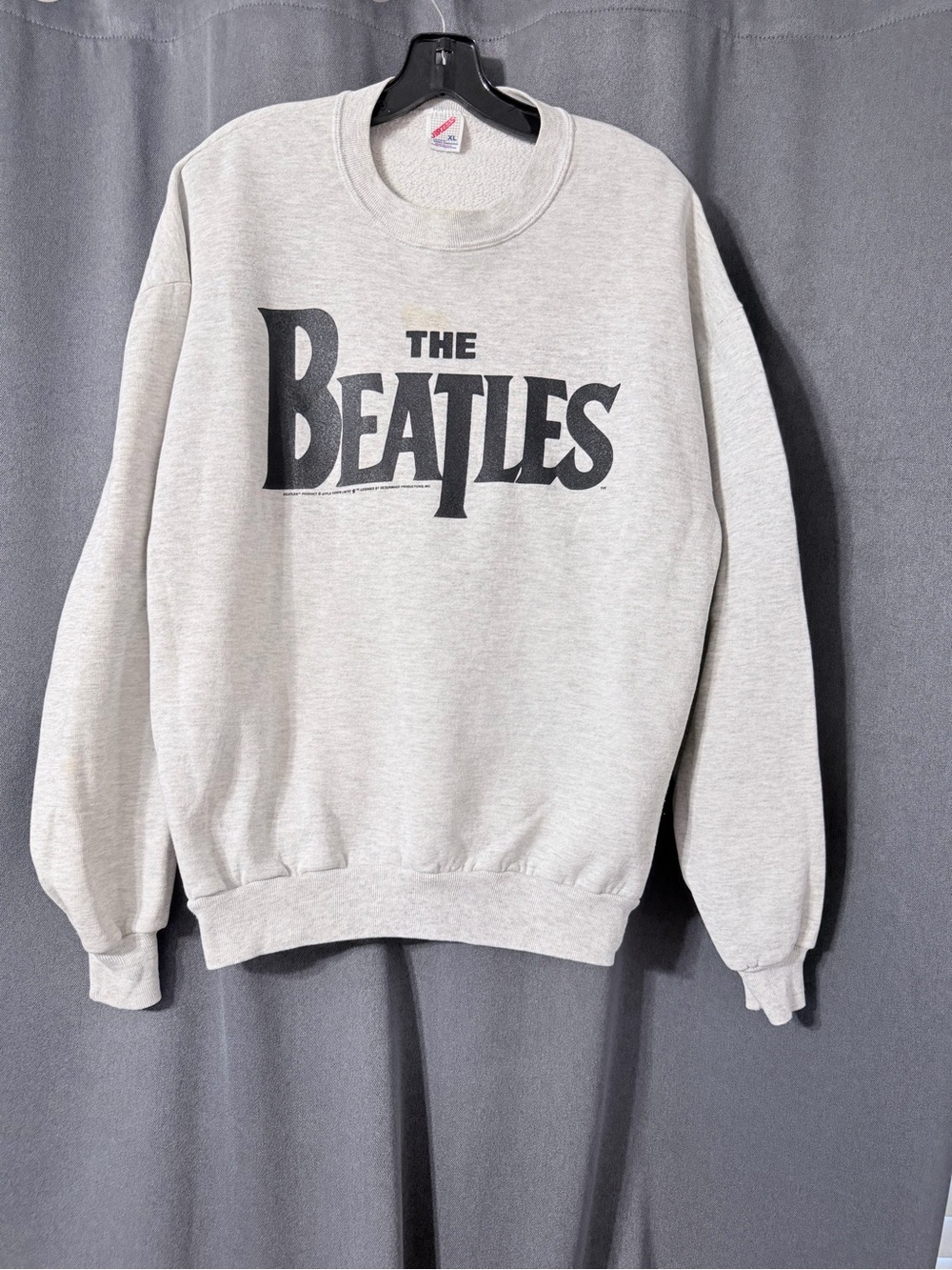 Vintage The Beatles Grey Crewneck Sweatshirt
USA Size XL Apple Corps Jerzees